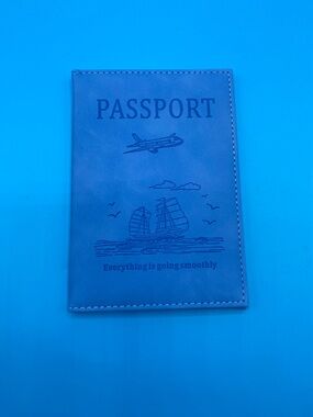 Passport Holder - Blue Travel Passport Cover